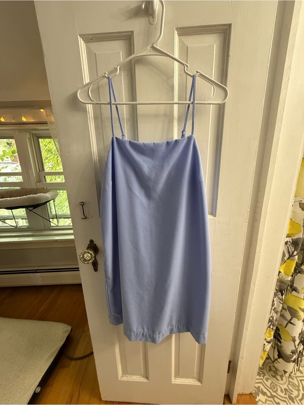 Old Navy Light Periwinkle Linen Cami Dress
